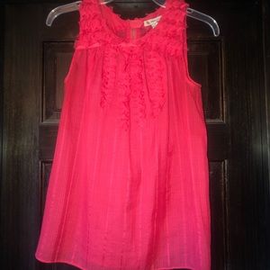 Coral/Red BCBG top